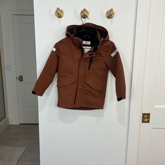 H&M Rust Brown Hooded Lined Jacket - Picture 11 of 16